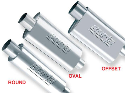 Borla XR-1 Racing Sportsman 3.5in. Outlet / 3.5in Inlet Oval Muffler
