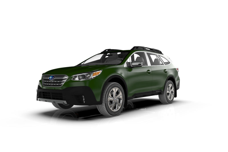 Rally Armor 20+ Subaru Outback UR Black Mud Flap w/ Blue Logo.
