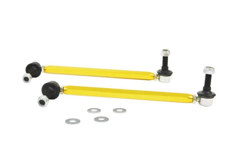 Whiteline 18-19 Kia Stinger Front Sway Bar Link Assembly Heavy Duty Adjustable Steel Ball.