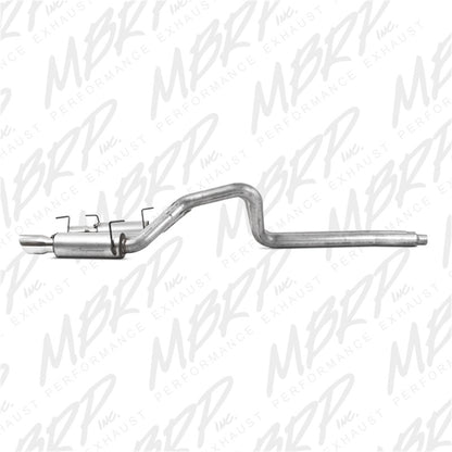 MBRP 05-09 Ford Mustang GT 4.6L Dual Split Rear Race Version AL/ 3in Cat Back Exhaust System.