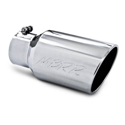 MBRP Universal Tip 6 O.D. Angled Rolled End 4 inlet 12 length.