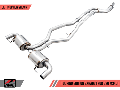 AWE Tuning  Touring Exhaust (Use OE Tips) | 3015-11058