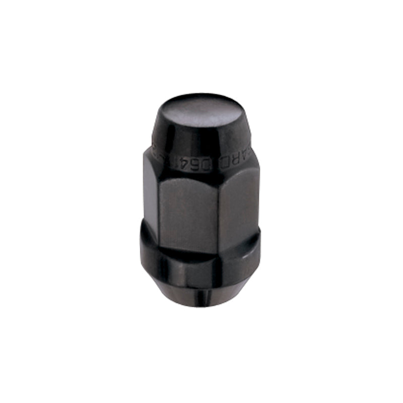 McGard Hex Lug Nut (Cone Seat Bulge Style) 1/2-20 / 3/4 Hex / 1.45in. Length (4-pack) - Black.