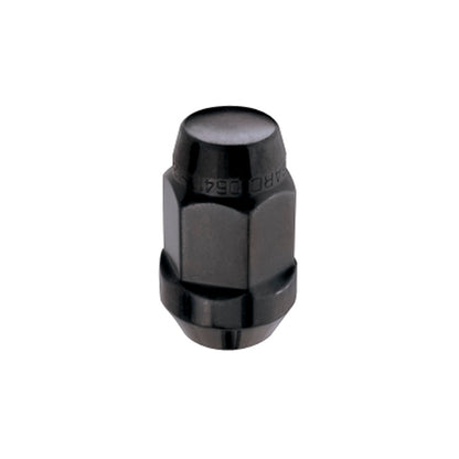 McGard Hex Lug Nut (Cone Seat Bulge Style) 1/2-20 / 3/4 Hex / 1.45in. Length (4-pack) - Black.