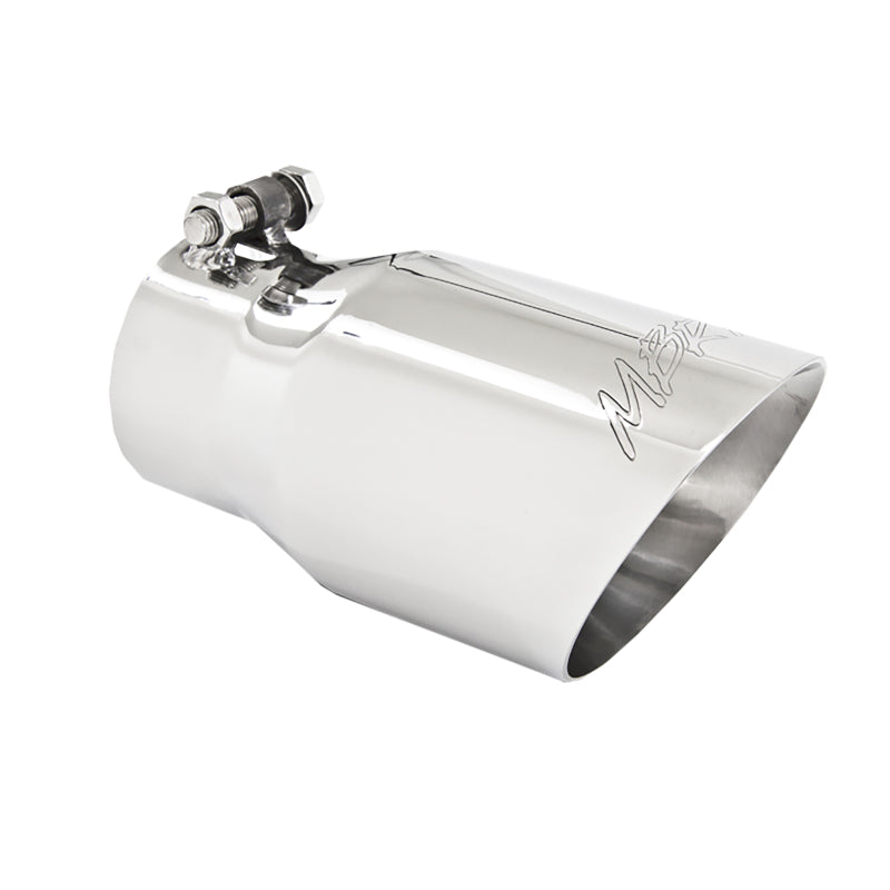 MBRP Universal Tip 4in O.D. Dual Wall Angled 3in inlet 8in length T304.