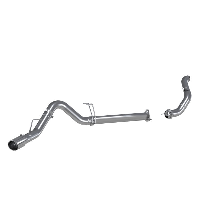 MBRP 11-14 Ford 6.7L F-250/350/450 4in Filter Back Single Side Exit Alum and Down Pipe Exhaust.