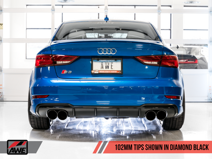 AWE Tuning SwitchPath Catback Exhaust - Black Diamond 102MM Tips | 3025-43072