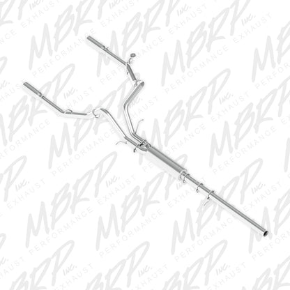 MBRP 14 Chevy/GMC 1500 Silverado/Sierra 4.3L V6/5.3L V8 Dual Split Rear Alum 3in Cat Back Exhaust.