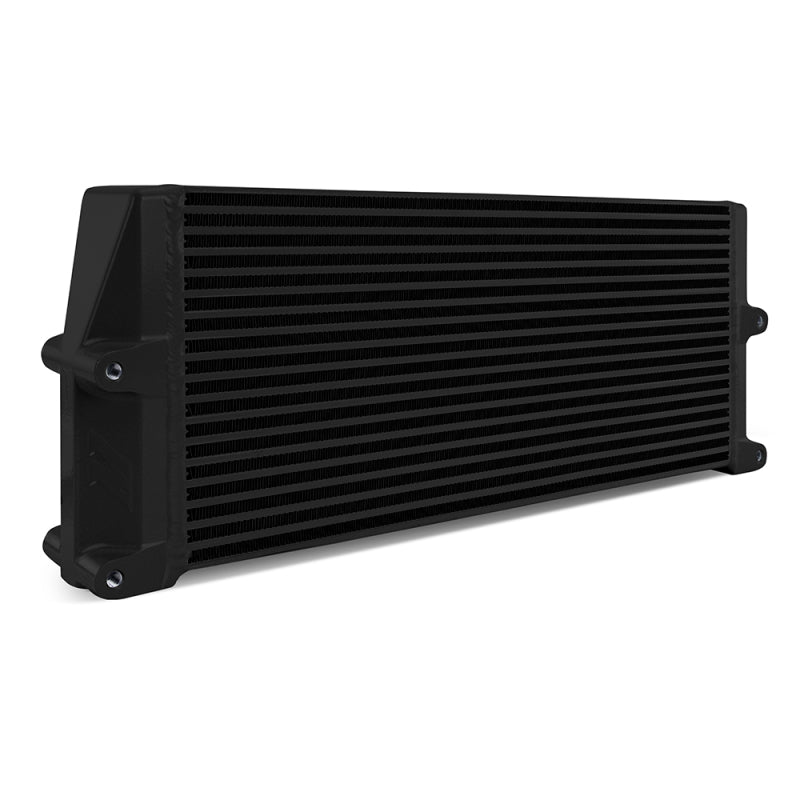 Mishimoto Heavy-Duty Oil Cooler - 17in. Same-Side Outlets - Black.