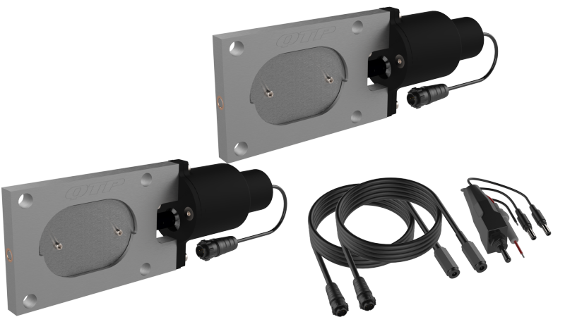 QTP Bolt-On QTEC Dual Low Profile Oval Electric Cutout Valves - Pair.