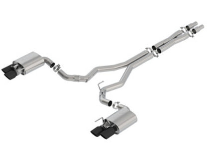 Borla 2018 Ford Mustang GT 5.0L AT/MT 3in ATAK Catback Exhaust Black Chrome Tips w/ Valves.