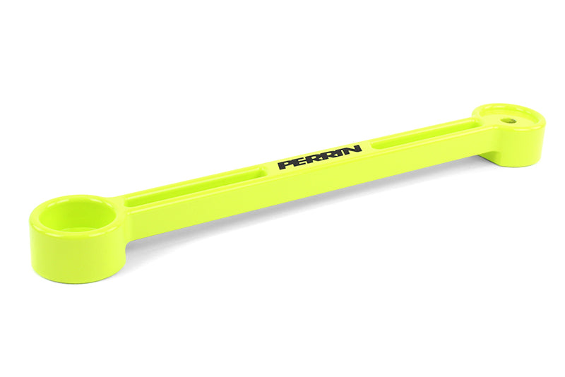 Perrin Subaru Neon Yellow Battery Tie Down.