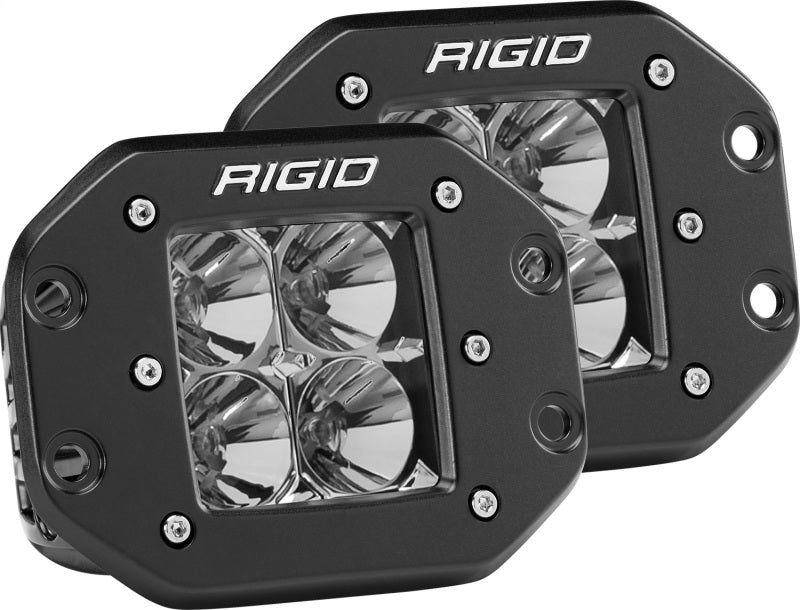 Rigid Industries Dually - Flush Mount - Flood - Set of 2.