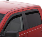 AVS 09-18 Dodge RAM 1500 Quad Cab Ventvisor Low Profile In-Channel Deflectors 4pc - Smoke.