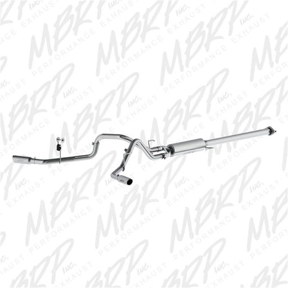 MBRP 2015 Ford F-150 2.7L / 3.5L EcoBoost 2.5in Cat Back Dual Side Split Alum Exhaust System.