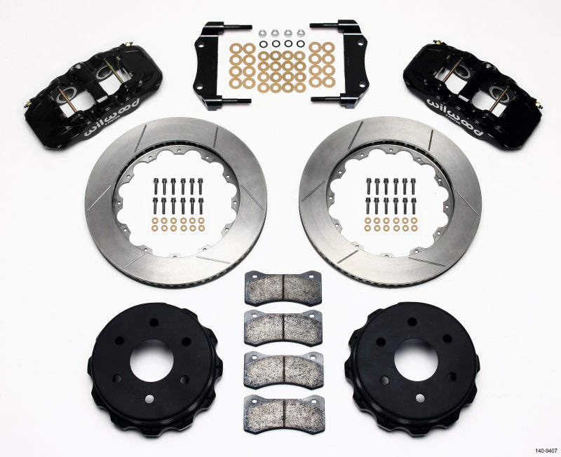 Wilwood AERO4 RearTruck Kit 14.25in 1999-2010 GM 1500-SUV 1 Piston OE Caliper.