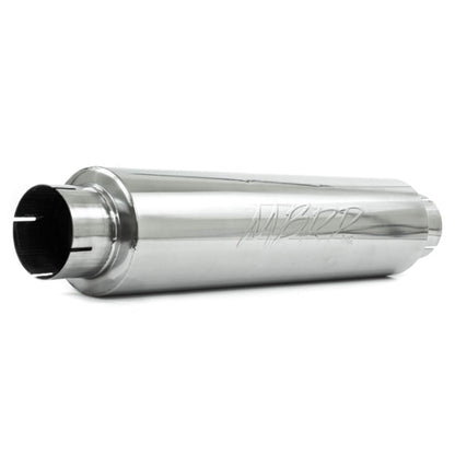 MBRP Universal Quiet Tone Muffler 4in Inlet/Outlet 24in Body 6in Dia 30in Overall T304.