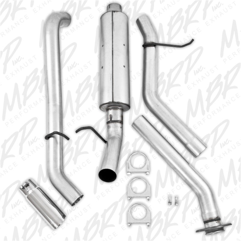 MBRP 2003-2007 Chev/GMC 1500 Classic 4.8/5.3L EC/CC-SB Cat Back Single Side.
