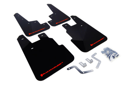 Rally Armor 14+ Subaru Forester Black Mud Flap w/ Red Logo.