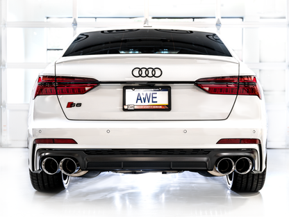 AWE Tuning Touring Catback Exhaust - Diamond Black Tips | 3020-42101