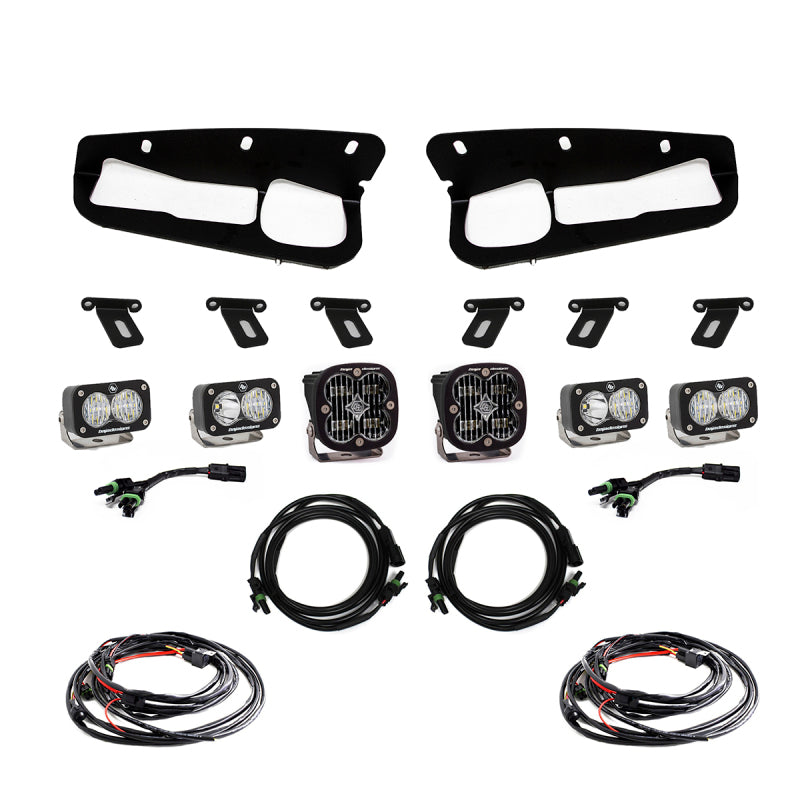 Baja Designs 2021+ Ford Bronco Clear SAE Fog Pocket Kit.