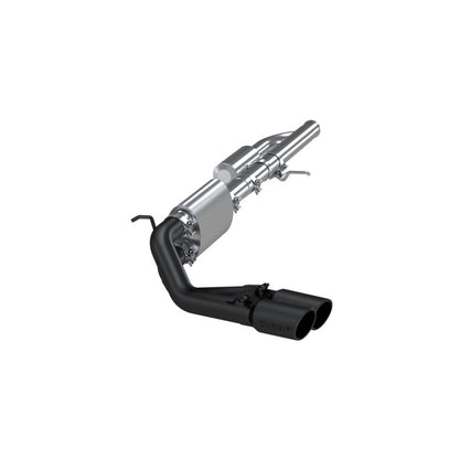MBRP 09+ Chevrolet Silverado 1500 3in Cat Back Pre-Axle Dual Outlet w/ 4in Tip - Black.
