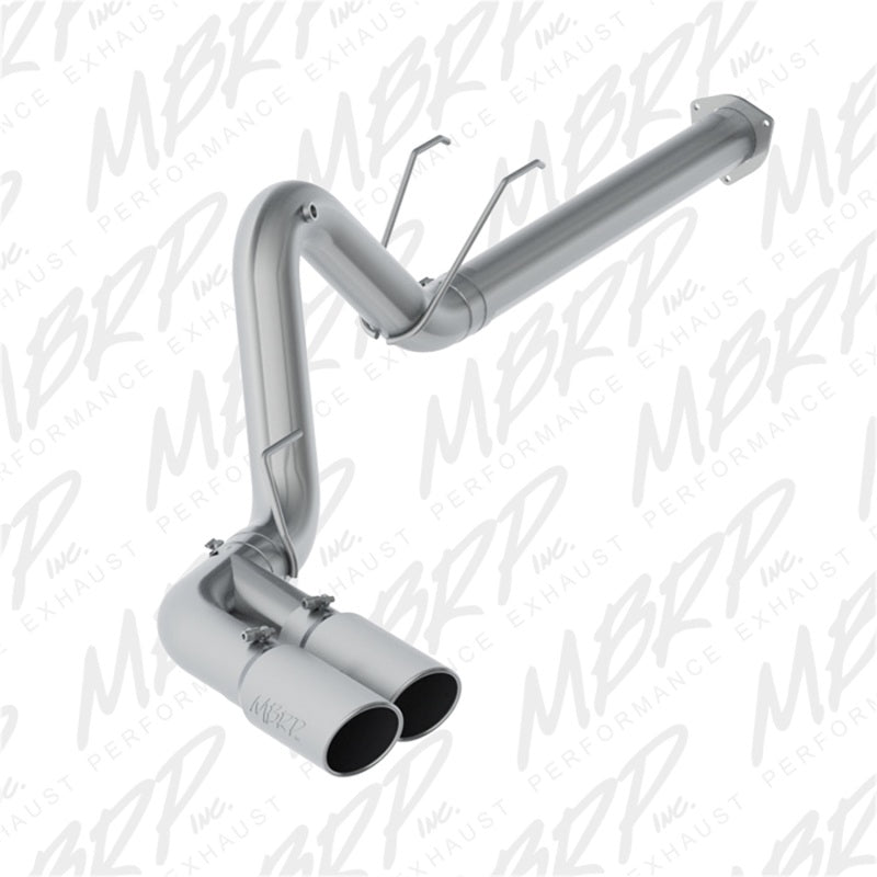 MBRP 17-19 Ford F-250/350/450 6.7L 4in Filter Back Single Side Dual Exit T409 Exhaust System.