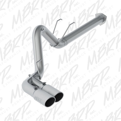 MBRP 17-19 Ford F-250/350/450 6.7L 4in Filter Back Single Side Dual Exit T409 Exhaust System.