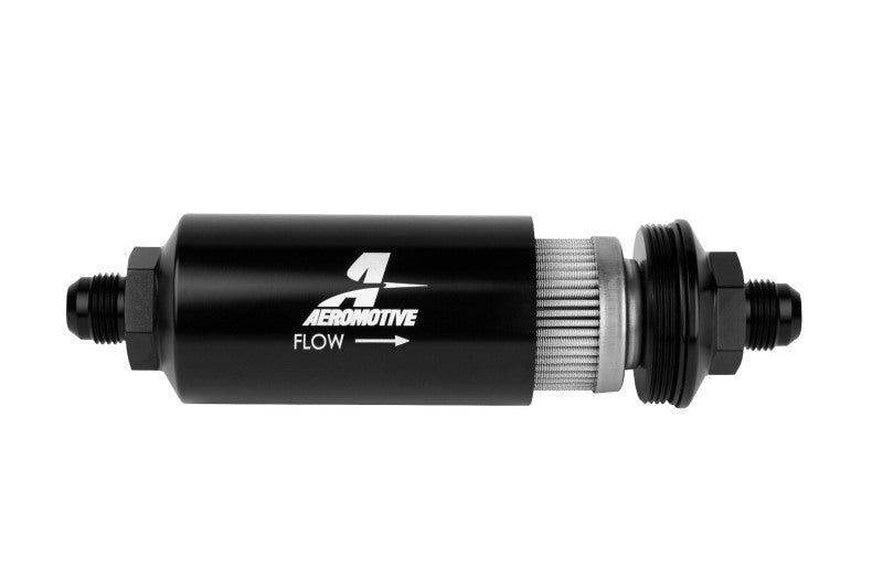 Aeromotive In-Line Filter - (AN -08 Male) 100 Micron Stainless Steel Element.