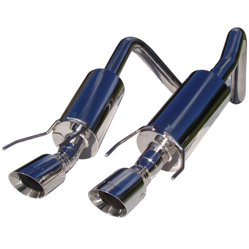 MBRP 2005-2008 Chev Corvette Dual Muffler Axle Back 4 Round Dual Wall Tips.