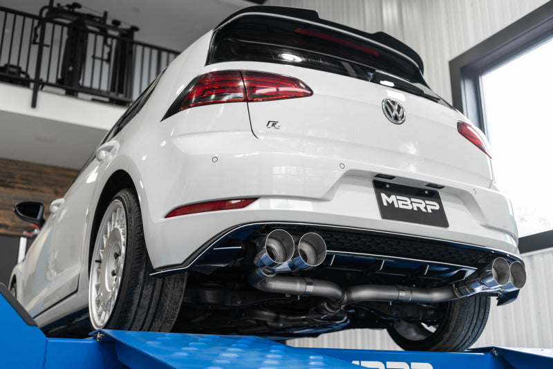 MBRP 15-19 VW Golf R 3in Cat Back Single Exit Exhaust Pro Series w/ Valve Delete - T304.