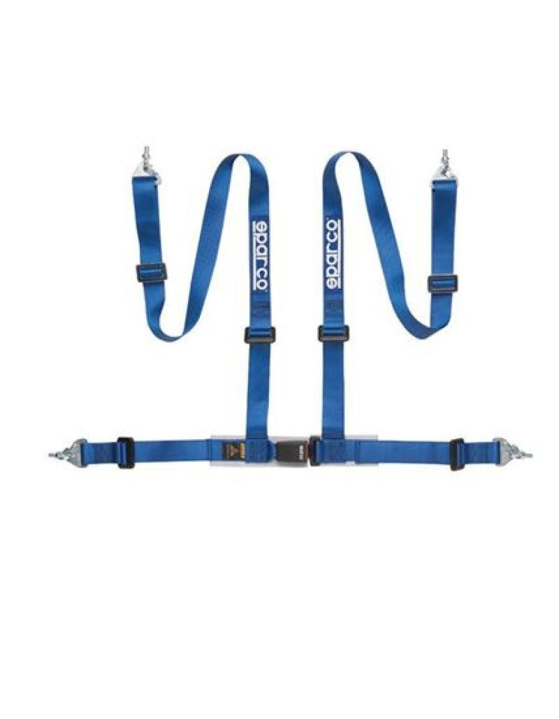 Sparco Belt 2 Inch Blue 4Pt Snap-In.