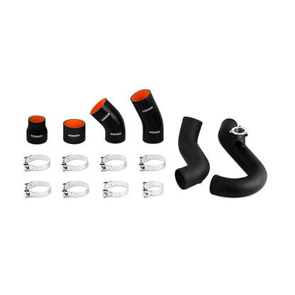 Mishimoto 2015 Ford Mustang EcoBoost Performance Intercooler Kit - Black Core Wrinkle Black Pipes.