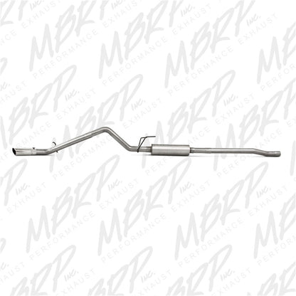 MBRP 06-08 Ram Hemi 1500 Mega Cab 5.7L / 03-13 Ram Hemi 2500/3500 5.7L Alum 3in Cat Back Single Side.
