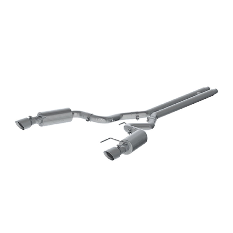 MBRP 15 Ford Mustang GT 5.0 Convertible T409 3in Cat Back Dual Split Rear Exit (Street Version).
