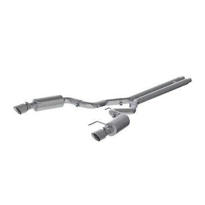 MBRP 15 Ford Mustang GT 5.0 Convertible T409 3in Cat Back Dual Split Rear Exit (Street Version).