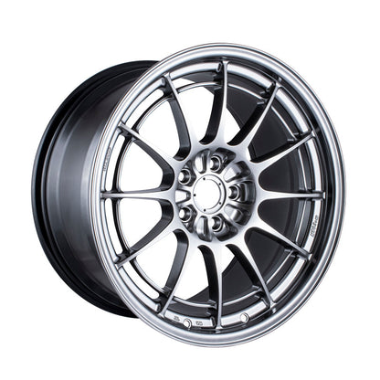 Enkei NT03+M 18x9.5 5x108 40mm Offset 72.6mm Bore Hyper Silver Wheel.