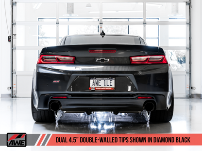 AWE Tuning 16-19 Chevrolet Camaro SS Axle-back Exhaust - Touring Edition (Diamond Black Tips).
