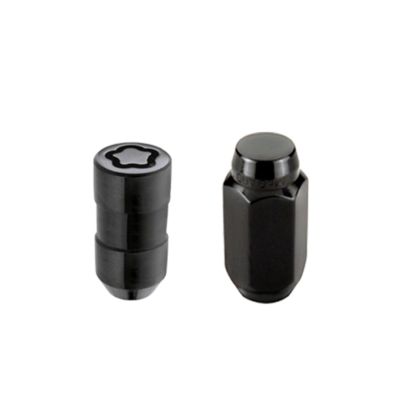 McGard 5 Lug Hex Install Kit w/Locks (Cone Seat Nut) M14X1.5 / 22mm Hex / 1.635in. Length - Black.