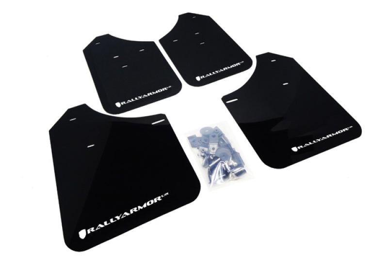Rally Armor 02-07 Subaru WRX/STI/RS/2.5i (wagons req mod) UR Black Mud Flap w/ White Logo.