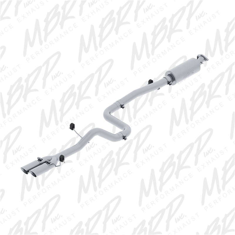 MBRP 14-19 Ford Fiesta ST 1.6L EcoBoost 3in Dual Outlet Alum Cat Back.