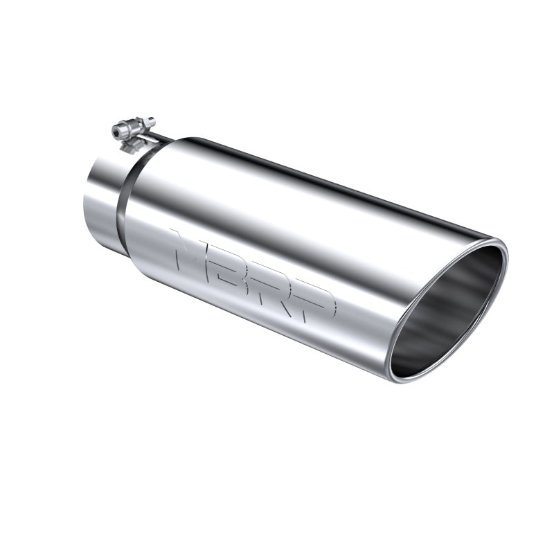 MBRP Universal Tip 6in OD Angled Rolled End 5in Inlet 18in Lgth T304 Exhaust.