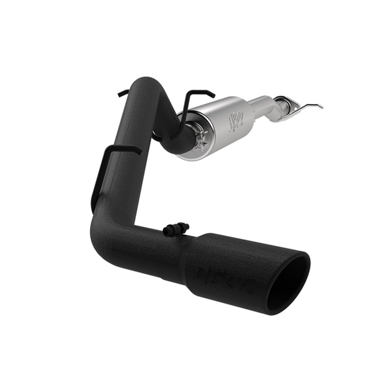 MBRP 17+ Chevrolet Colorado 2.5L/3.6L 3in Cat Back Single Side Exit w/ 4in Tip - Back Coated.