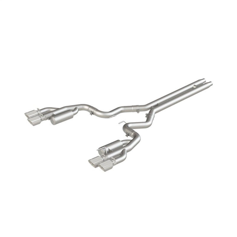 MBRP 18-19 Ford Mustang GT 5.0 3in Cat Back Quad Tip Race Version - AL.