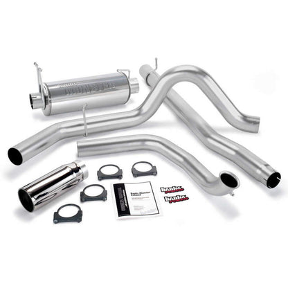 Banks Power 00-03 Ford 7.3L / Excursion Monster Exhaust System - SS Single Exhaust w/ Chrome Tip.