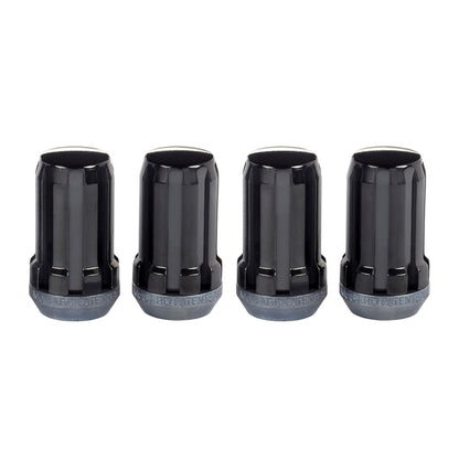 McGard SplineDrive Lug Nut (Cone Seat) M14X1.5 / 1.648in. Length (4-Pack) - Black (Req. Tool).