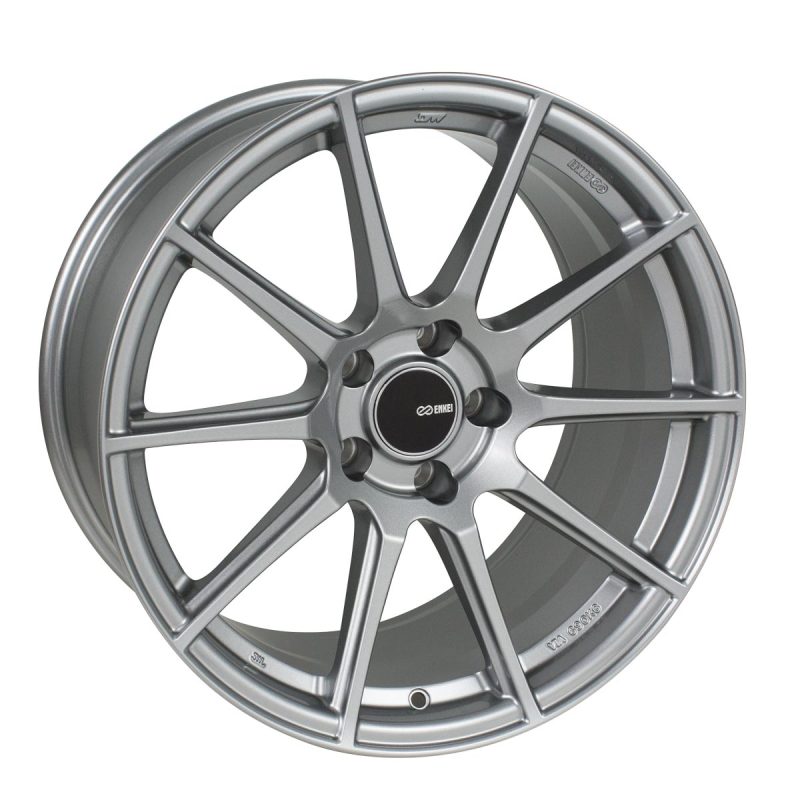 Enkei TS10 18x8 5x112 45mm Offset 72.6mm Bore Grey Wheel.