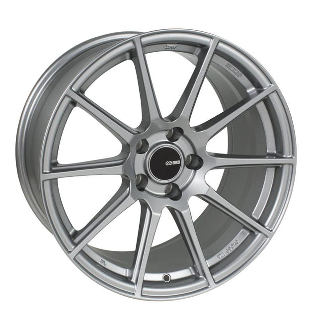 Enkei TS10 18x9.5 35mm Offset 5x114.3 Bolt Pattern 72.6mm Bore Dia Grey Wheel.