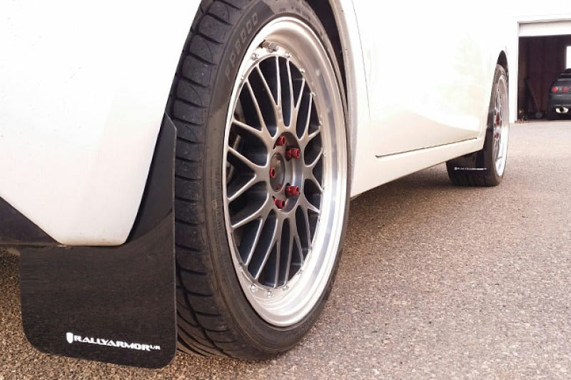 Rally Armor 2014+ Mazda 3 Red Mud Flap W/ White Logo.