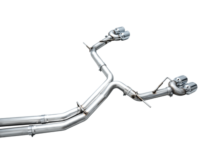 AWE Tuning Touring Catback Exhaust - Diamond Black Tips | 3020-42101